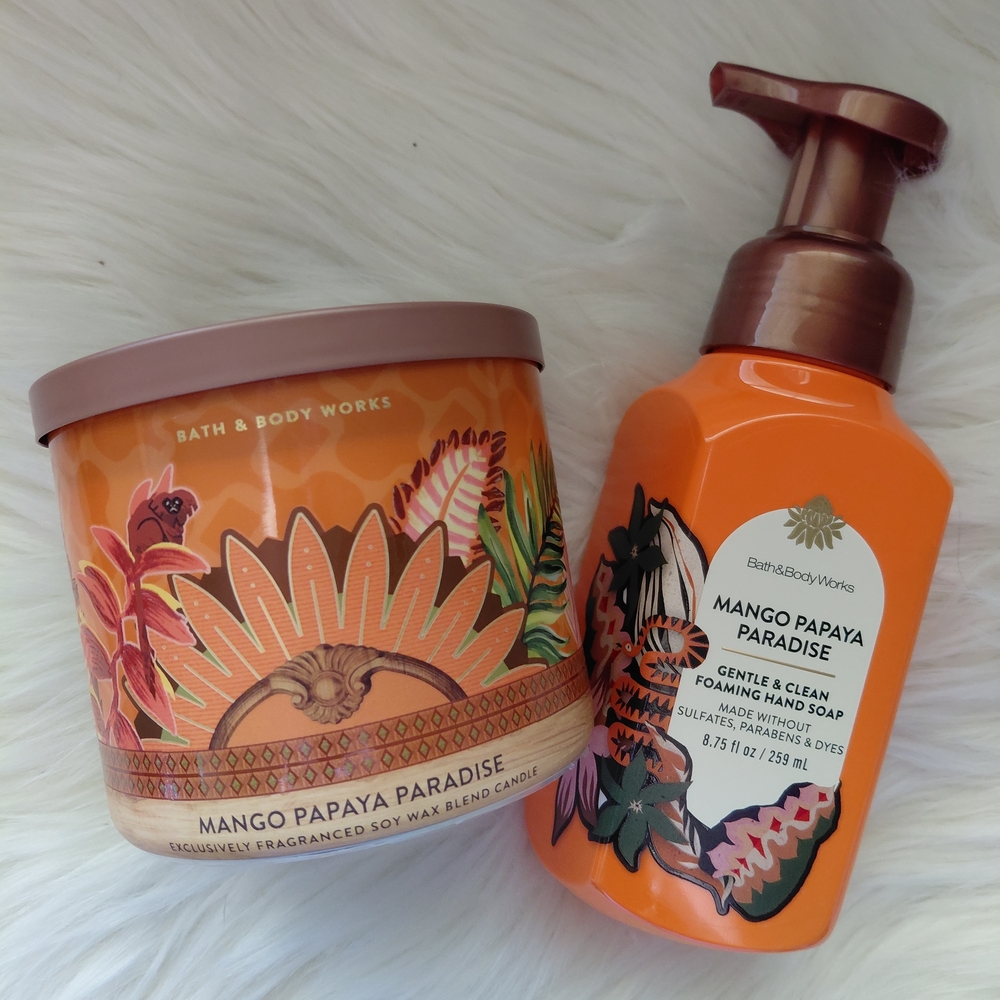 Bath & Body Works Mango Papaya Paradise Set